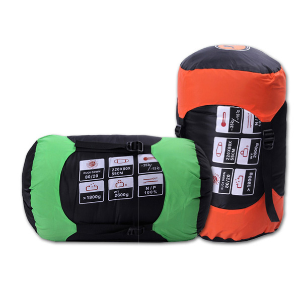 Down sleeping bag Outdoor Adult Splicing White Duck Suede Sleeping Bag Autumn Winter Mamy Style Double Thickening Four Seasons Sleeping Bag