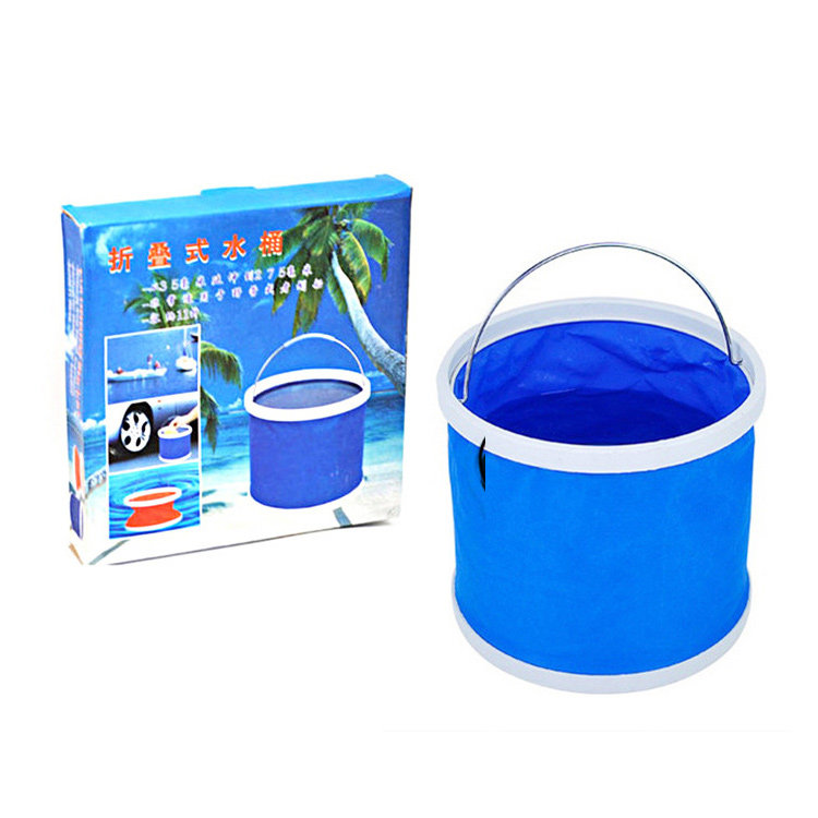 Fishing Scalpin Bucket Camping Equipment Oxford Canvas Folding Bucket Fishing Equipment Outdoor Supplies Water