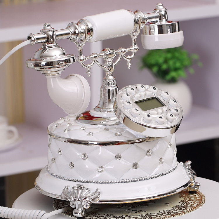 Please Flag Imitation Ancient Eu Style Telephone Fashion Creative Office Retro Home Fixed Antique Old-style Landline Telephone