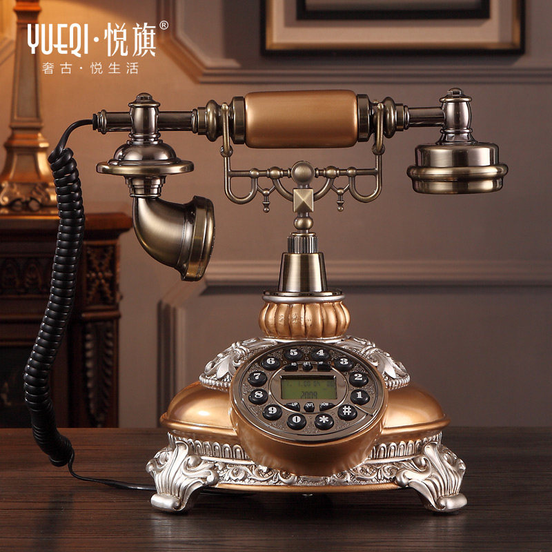 Yueqi antique European retro fashion creative American pastoral office old-fashioned antique home landline telephone