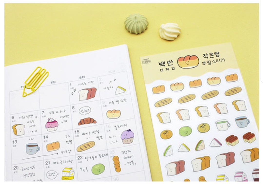 (Spot) ondo the same amount of 100BAN series bread dessert stickers cute inwind decorative handbooks diy