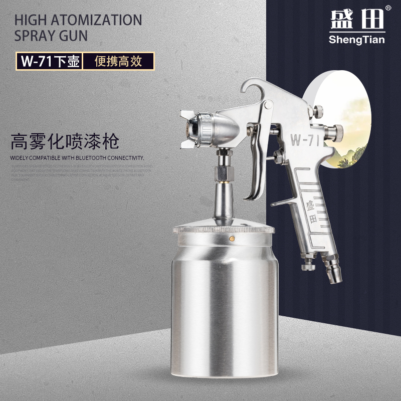 Shenda W - 71 spray gun pneumatic paint spraying tool on the pot 1 5 caliber car furniture paint gun