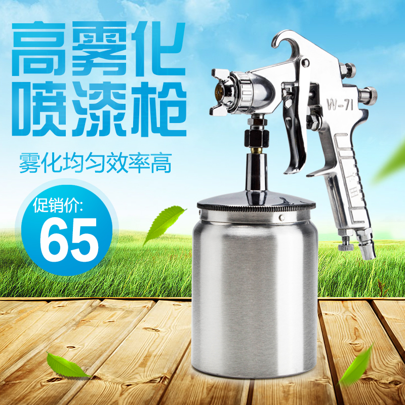 Yamada pneumatic paint gun spray gun pot car furniture W71 paint gun high atomization