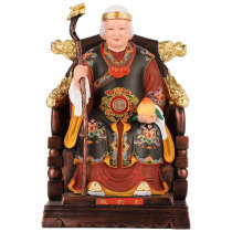 Taiwan Painted Pure Bronze Black Lady Statue Black Mother Buddha Home Black Grandma Figure Decoration