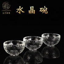 Crystal bowl oil bowl for Buddha for Jai bowl home cornucopia butter lamp candlestick base water supply cup for cup