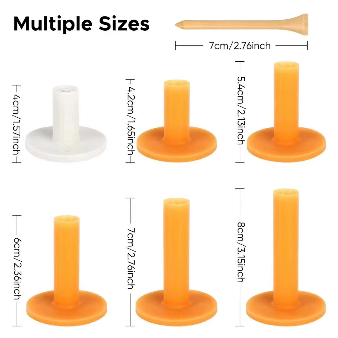 Golf tee ball nail beef tendon ball support rubber soft ladder golf driving range supplies pad accessories