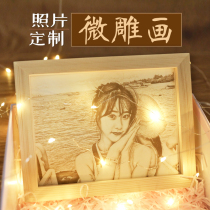 Photo Customized practical birthday gift girl to send girlfriend senior sense of best friend boyfriends commemorative significance creativity