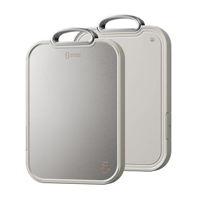 三禾百分百纯钛双面切菜板