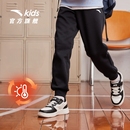 安踏男童加绒裤子运动裤秋冬长裤