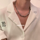 Ожерелье в стиле хип-хоп, небольшой дизайнерский свитер, цепочка до ключиц для влюбленных, тренд сезона, легкий роскошный стиль