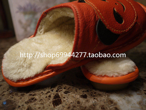Pantoufles enfants en cuir pour hiver - semelle tendon - Ref 1024306 Image 8