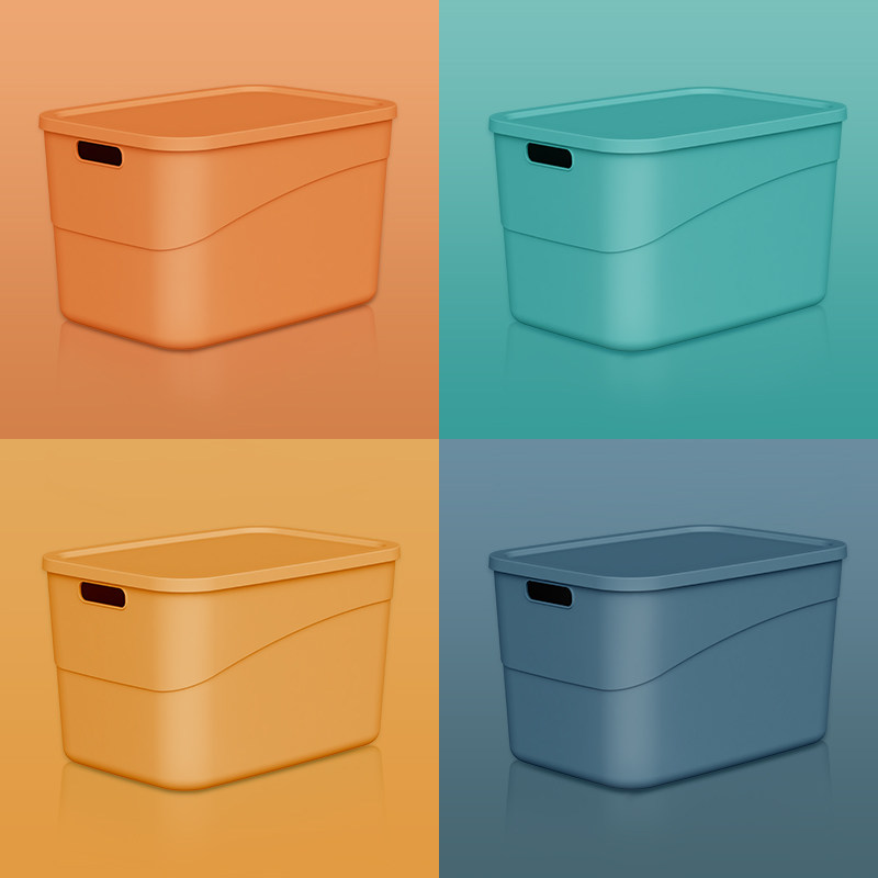 Debris Containing Basket Home Plastic Storage Box Toys Snacks Wardrobe Dorm Room Book Covered Finishing Containing Box