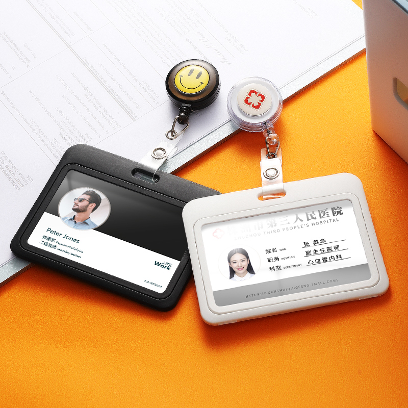 Doctor badge card buckle hanging employee badge work card custom hospital badge work card nurse worker number plate custom