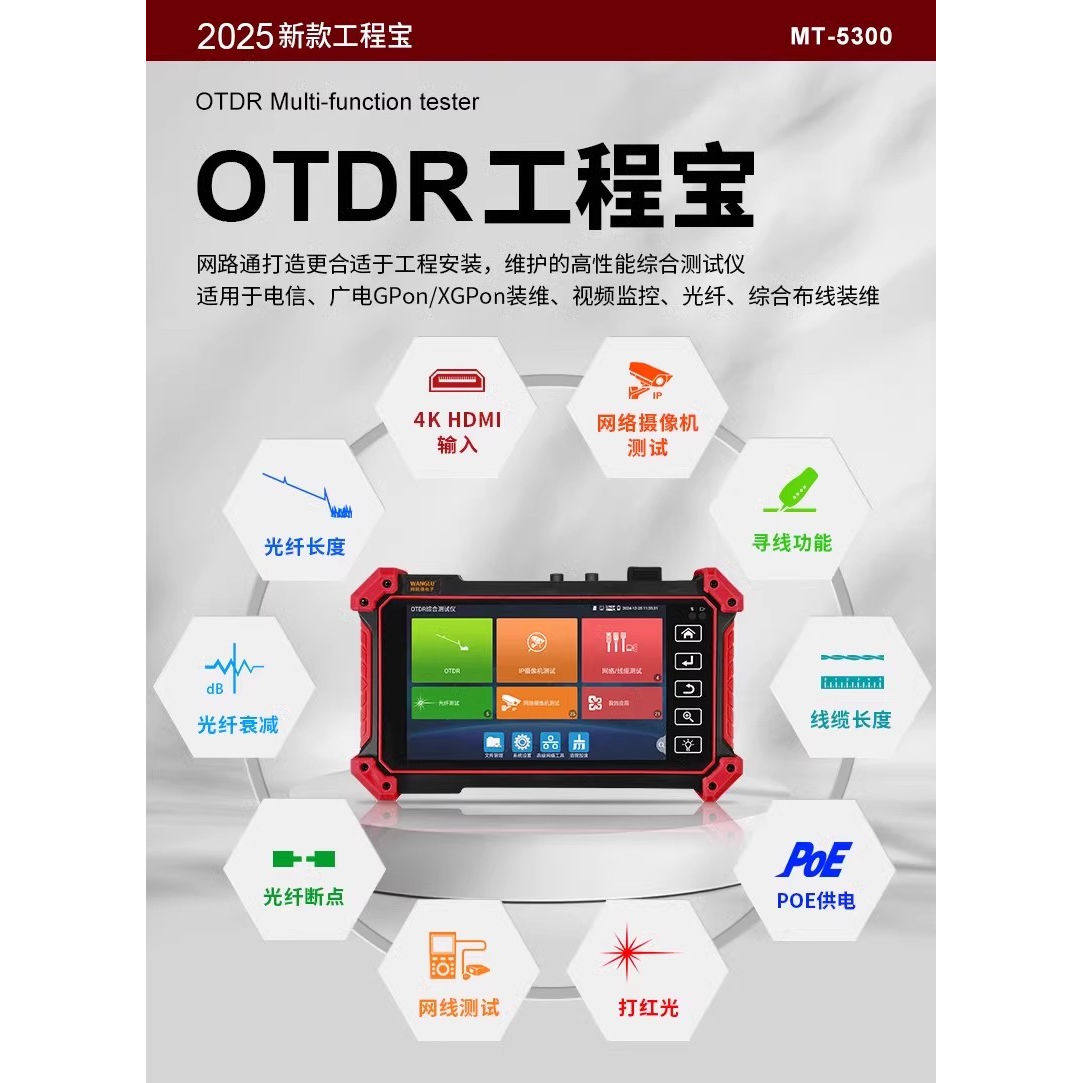 OTDR工程宝MT-5300到底有多神?光纤故障检测一测就准!