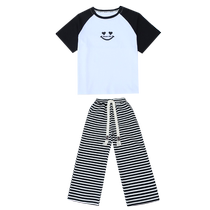 Parent-child clothing mother-daughter clothing set summer 2024 new loose style street style different style sports two-piece set summer