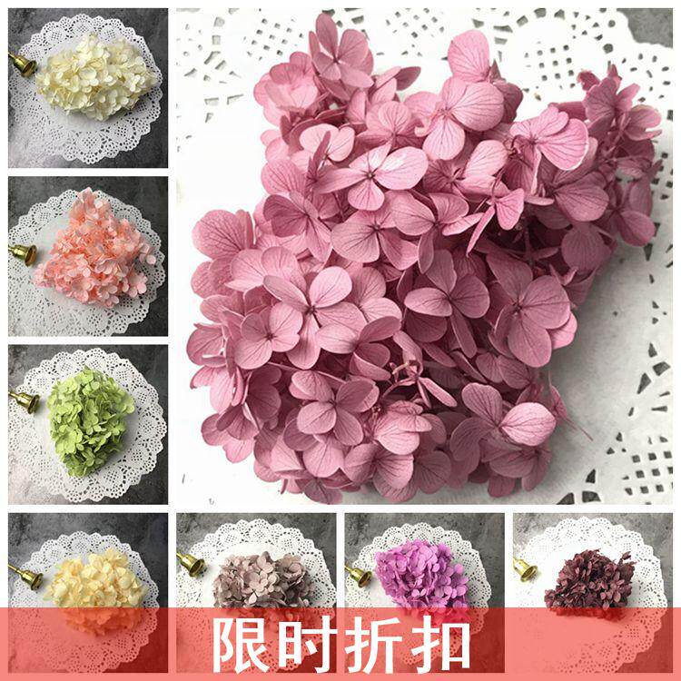 Domestic eternal flower hydrangea Atlantis wood hydrangea 1 gram price bridal headdress DIY preparation gift material package