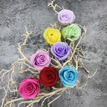 (3-4cm) domestic Yongshenghua rose flower protection key chain material bag headgear Group fan photo frame DIY