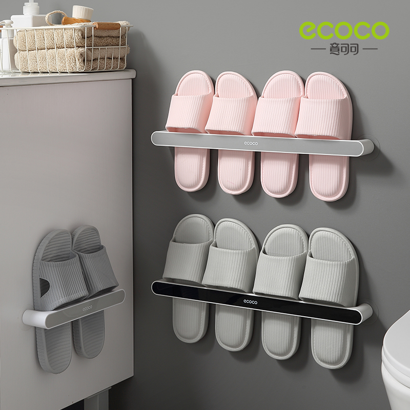 Bathroom slippers rack wall-mounted Perforated Dressing Room Containing deity Toilet Shoes Rack Wall Door Rear rack