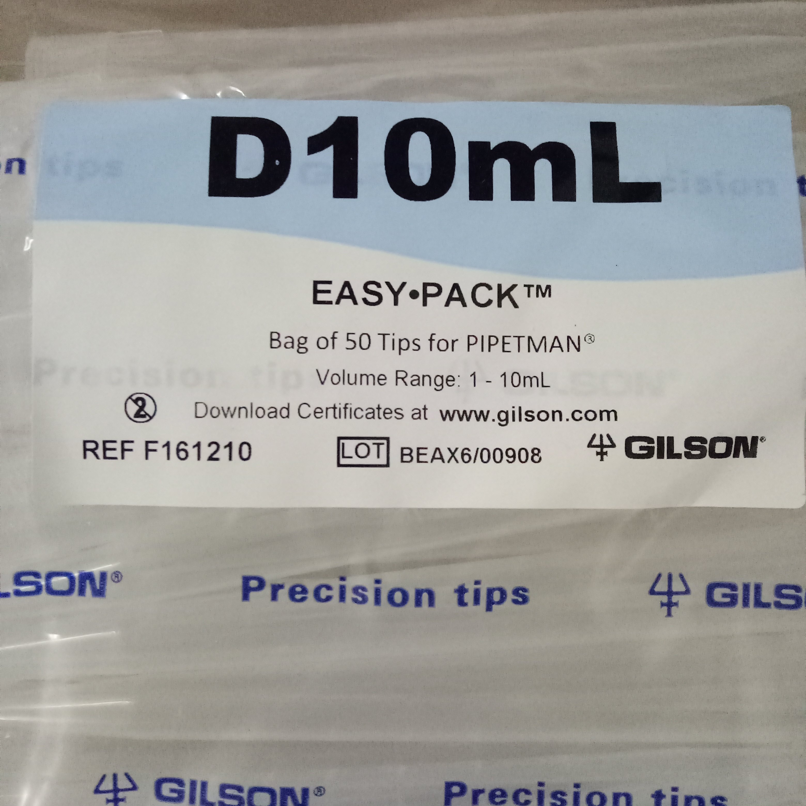 Experimental Consumables Gilson Gilson Pipette Bag head Pipette tip 10UL-10ML