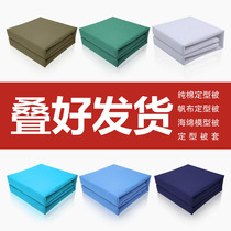 Housekeeping is handmade laminated and styled quilt cover sponge model quilted by tofu block canvas styled military training