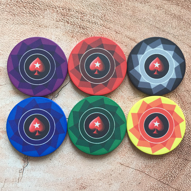 Texas poker chips 43MM ceramic chips feel better without face value ceramic chips