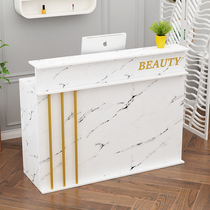 Simple cashier shop small clothing store nail hairdressing mother and baby shop beauty salon bar table front desk reception desk