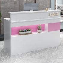 Cash register counter simple modern bar front desk reception desk clothing shop beauty salon mother and baby shop service desk