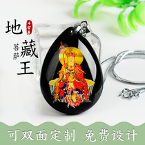 King Tibet Bodhisattva Namo Amitabha Buddha Guanyin Statue pendant Crystal Buddha brand pendant Safe marriage necklace Female