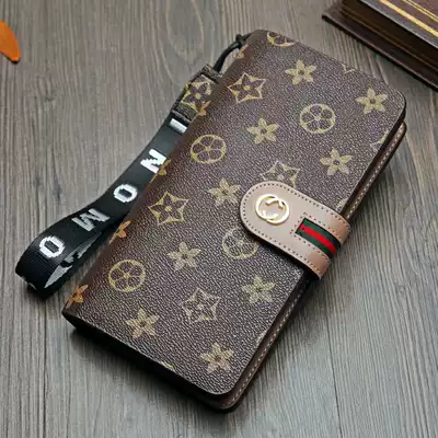 2020 new women's wallet long buckle women's clutch large capacity fashion temperament zipper multi-function wallet