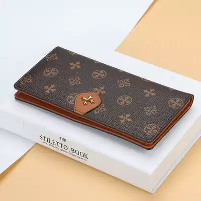 Women's wallet 2021 New Fashion ultra-thin long version of large capacity simple long version of wallet retro soft zipper bag