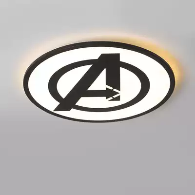 Modern minimalist ceiling light ultra-thin led master bedroom light Avengers personality lamp round ceiling light