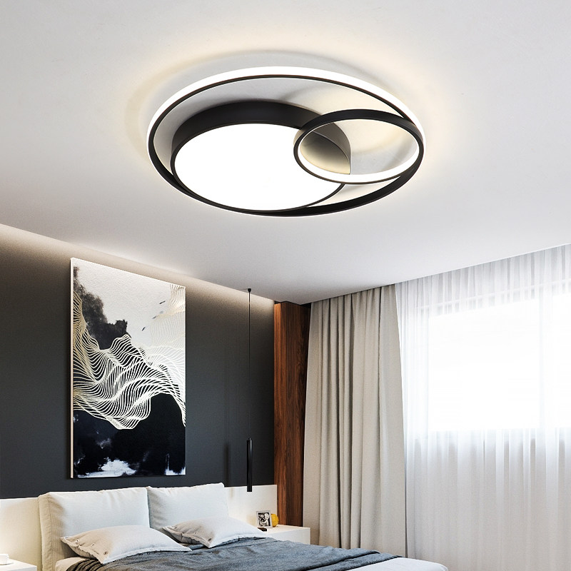 Nordic Bedroom Lights Study cloakroom remotely dmouled minimalist art modern black and white gray style 2019 new