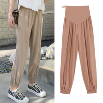 Pregnant Woman Pants Spring Summer Season Thin style Fashion Light Cage Pants Spring Autumn Money Outside Wearing Underpants Pregnant Woman Summer Clothing 90% Pants