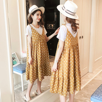 2020 Gestational Woman Dress Summer Dress Dress Suit Damp Spicy Mother Personality Pregnant Woman Summer Dress Out Fashion Spring And Autumn