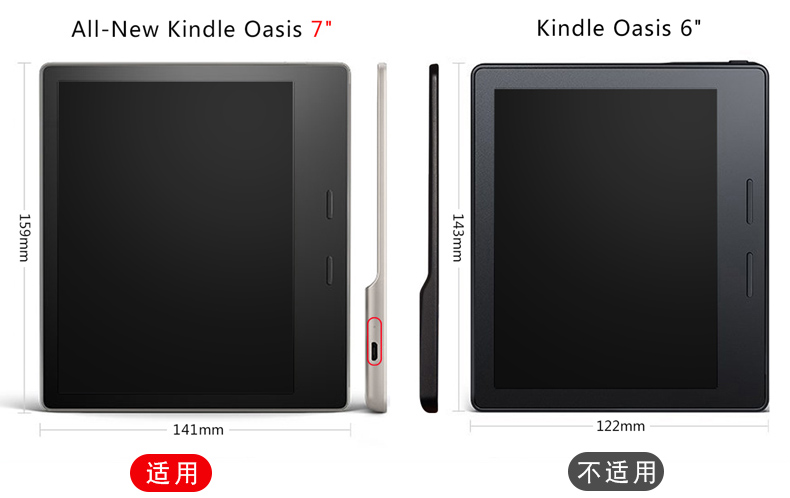 ốc đảo kindle 7-inch mỏng bảo vệ tay holster phần 2017 Amazon e-book reader oasis2 toàn bộ viền phim hoạt hình dễ thương vỏ im lìm - Phụ kiện sách điện tử ốp lưng ipad pro 2020 11 inch