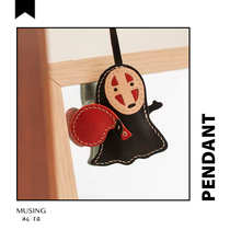 Muting hand made of muting | Face-less male anime around Japanese cute doll leather hanging decoration creative gift