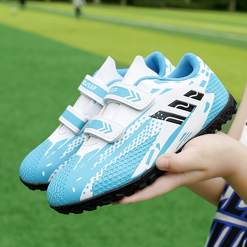 Messi X19 youth children's Velcro football shoes AG long nails male and female students children TF broken nail training shoes