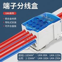 First order discount-UKK80A125A160A250A400A single-pole junction box terminal block 1 in 6 out