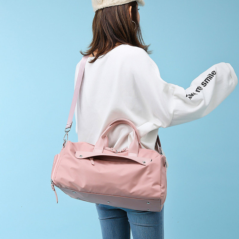 Dry and wet separation fitness bag travel bag women's short-distance travel bag travel bag waterproof hand luggage bag lightweight waterproof