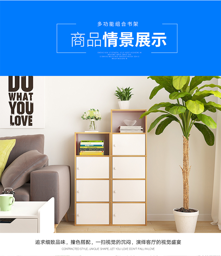 Ký túc xá tủ lưu trữ tủ Đa chức năng cố định kép sử dụng bàn người lớn phân loại phòng khách kết hợp kinh tế đôi tủ quần áo 2 cánh