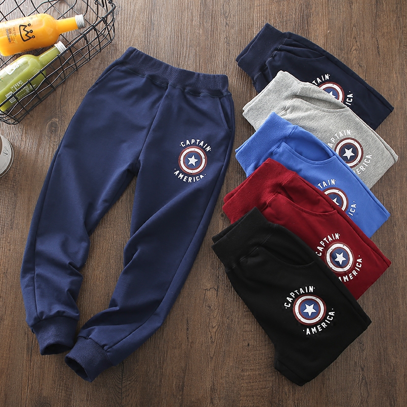 Boys sports pants trousers spring and autumn 2018 new children's clothing baby cotton single pants spring children's casual pants