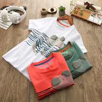 Children short sleeves T-shirt pure cotton Summer 2018 new baby beating undershirt Leisure round collar tide boy half sleeve blouse