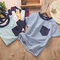 Boy short sleeve T-shirt 2019 new summer children pure cotton CUHK child half sleeve boy blouses Han version Compassionate Tide