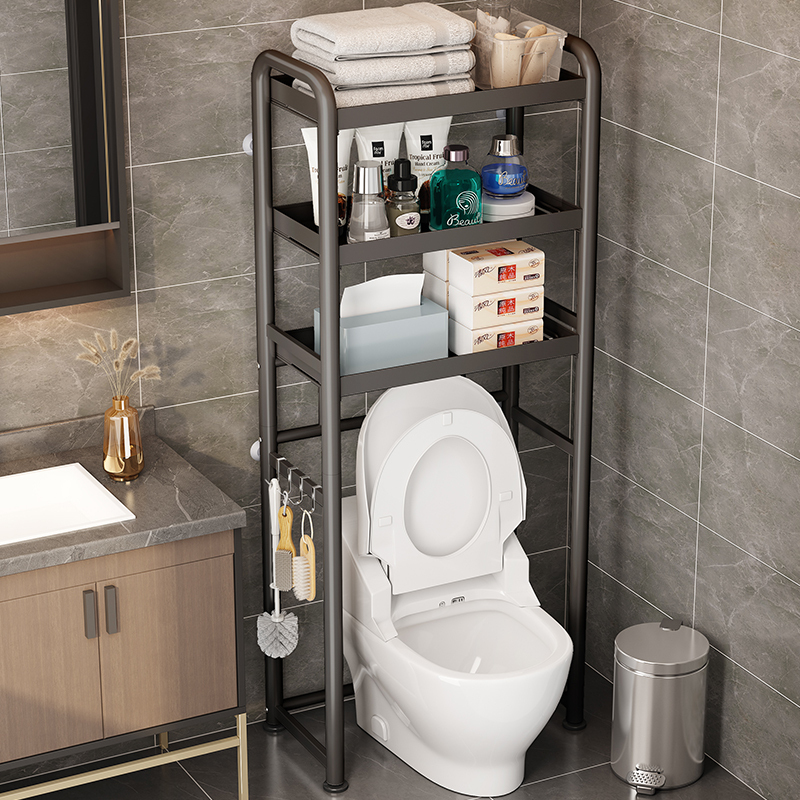 Smart Toilet Storage Rack, Floor-Standing Shelf Next to the Bathroom Sink, Storage Rack Above the Gap Behind the Toilet in the Bathroom