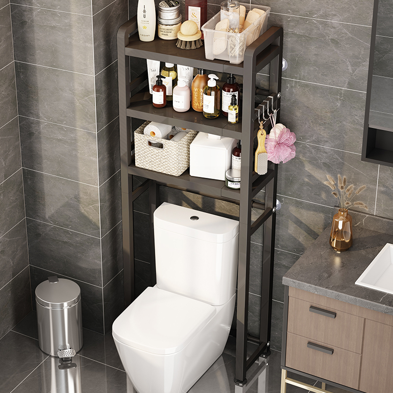 Retractable Toilet Storage Rack, Floor-Standing Bathroom Storage Rack Above Smart Toilet, Multifunctional Bathroom Shelf