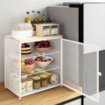 Multifunctional kitchen cupboard multi-layer household dish storage box rack desktop breathable large capacity cabinet