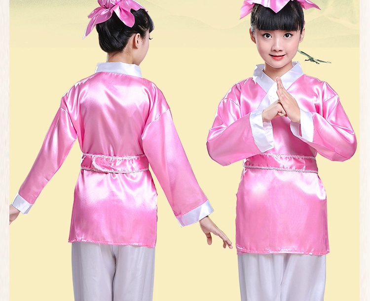 Trang phục trẻ em, trang phục Hanfu, sách nam nữ, sách thiếu nhi, trang phục trẻ em, phong cách Trung Quốc, ba nhân vật, đệ tử - Trang phục