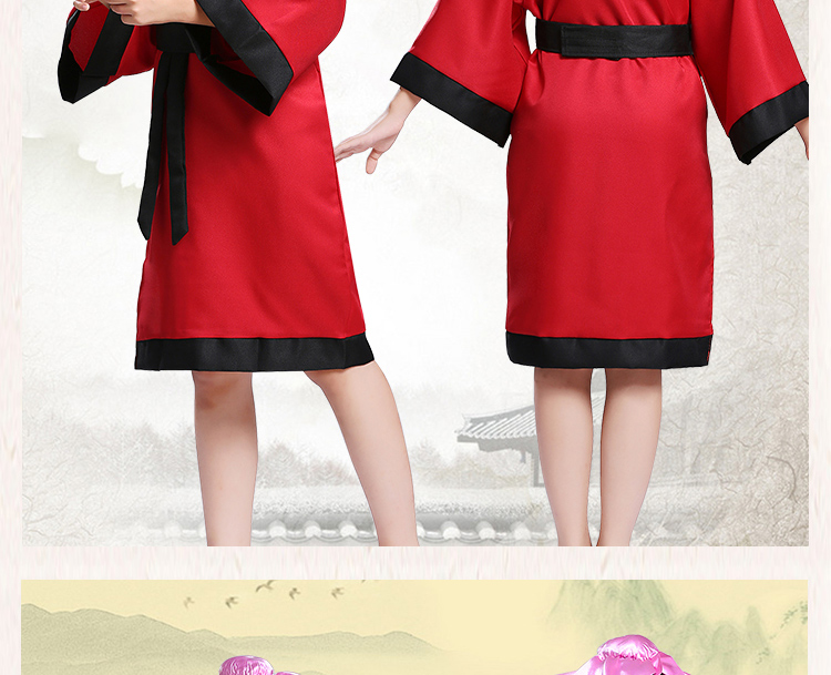 Trang phục trẻ em, trang phục Hanfu, sách nam nữ, sách thiếu nhi, trang phục trẻ em, phong cách Trung Quốc, ba nhân vật, đệ tử - Trang phục shop bán đồ trẻ em