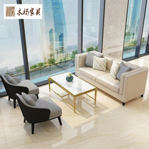 Sales office light luxury negotiation table and chair sofa combination modern simple engineering sofa can be customized hotel lobby club