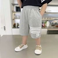 X3327 цветочные серого шорт